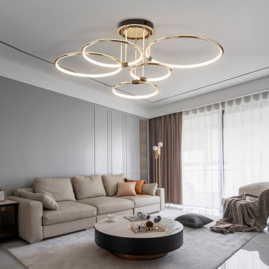 Modern Light Luxury Living Room Chandelier Dining Bedroom Ceiling Lamp Nordic