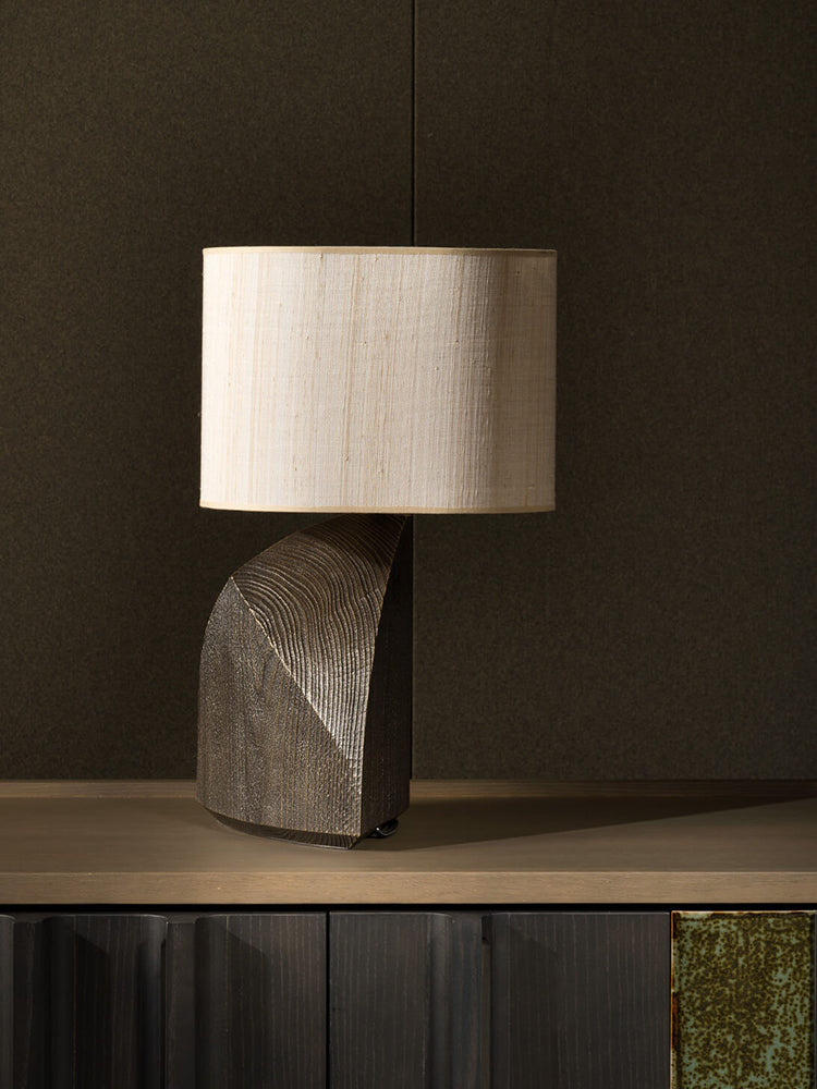 Japanese Wabi-Sabi Resin Craft Stylish Table Lamp