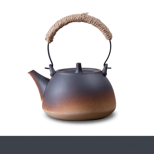 Stoneware Boiling Teapot Clay Pot Kettle Kung Fu Tea Set