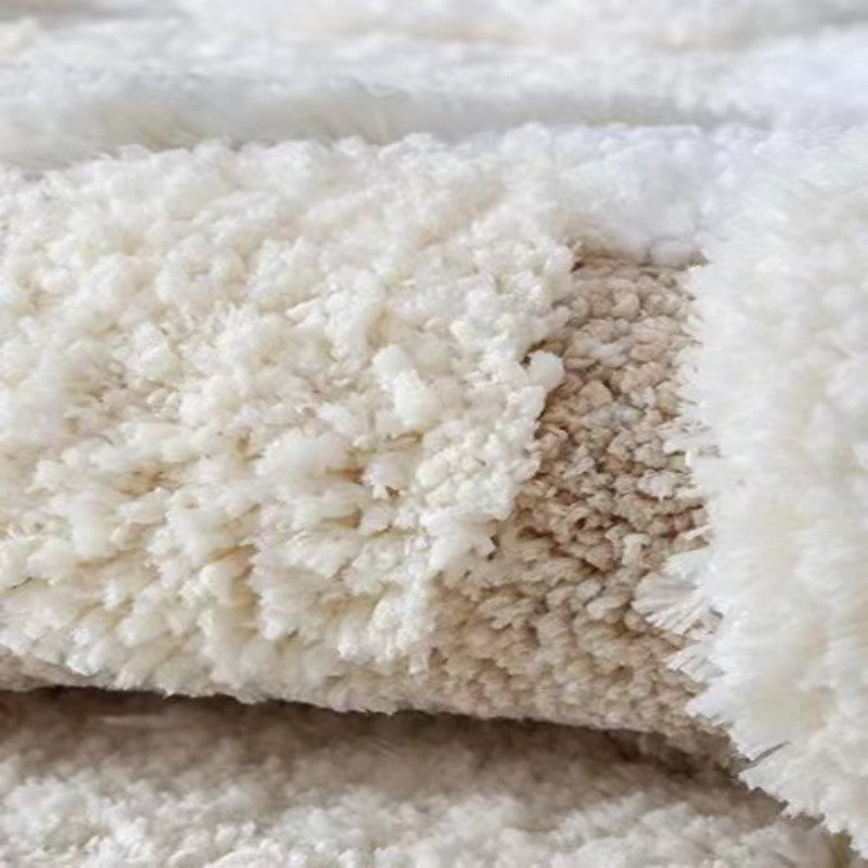 Cream Moss Tufted Carpet Living Room Ins Cream Wind Coffee Table Blanket