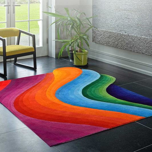 Irregular Geometry Creative Scandinavian Living Room Shaped Carpet