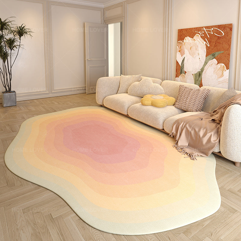 Irregular Shaped Simple Bedroom Household Carpet