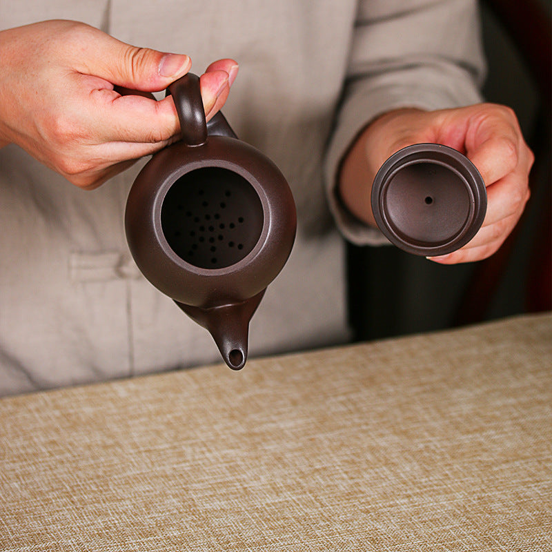 Smooth Sailing Raw Ore Black Mud Handmade Teapot Tea Set Teapot