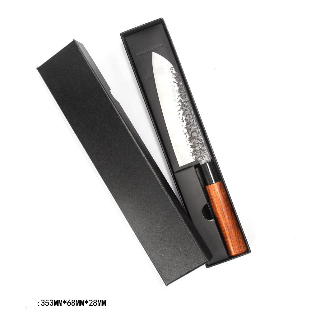 Handmade Hammered Forged Santoku Knife Chef Knife