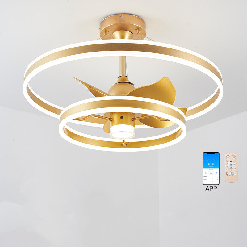 Modern Simple Living Room Ceiling Fan Lamp